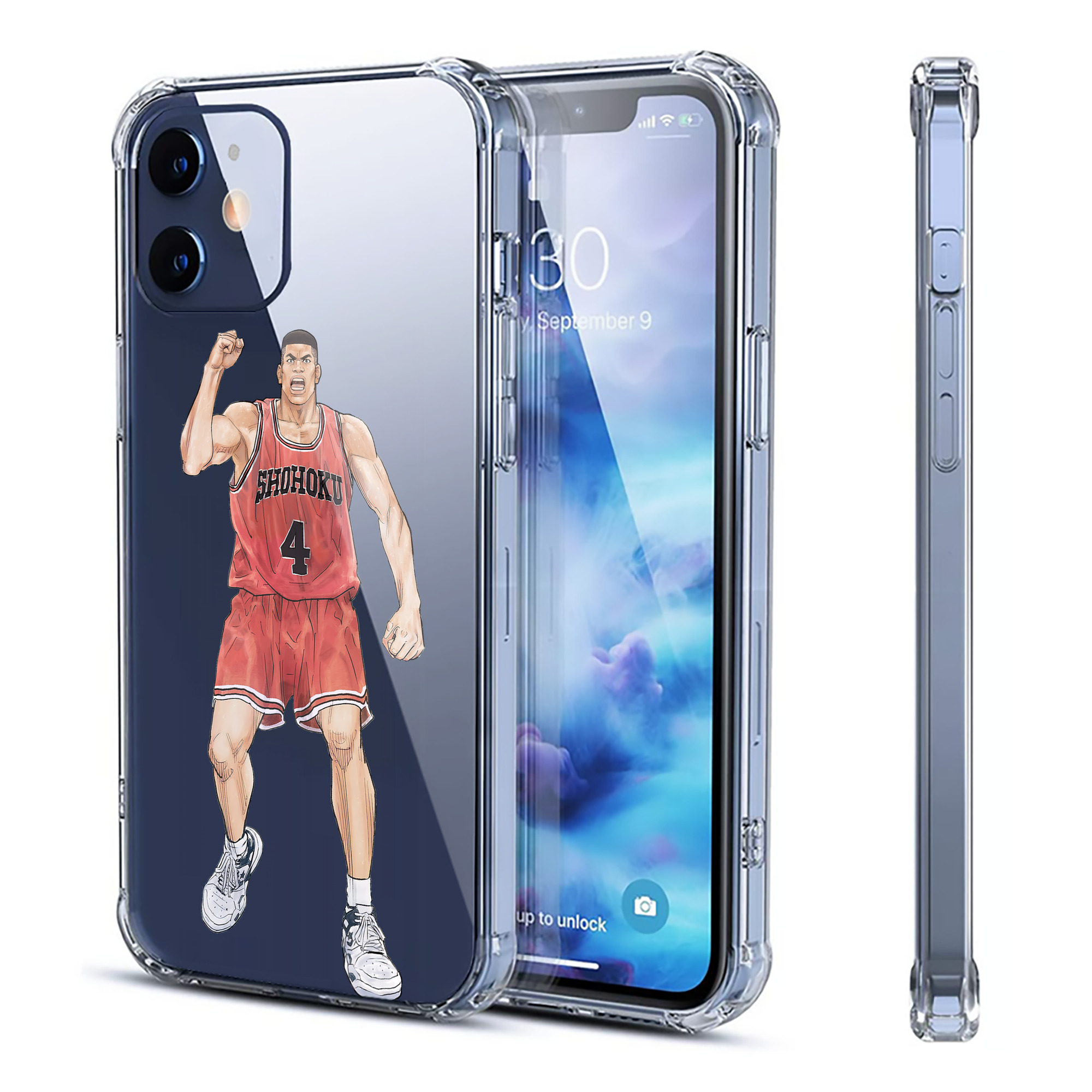 （画像用） SLAM DUNK／スラムダンク 【iPhone 12シリーズ対応】透明スマホケース（クリアソフトケース）